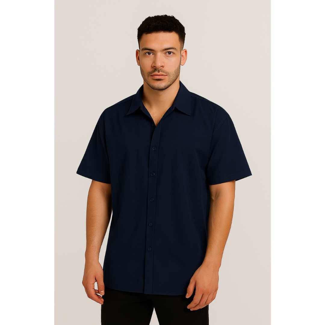 Oversized Navy Blue Shirt