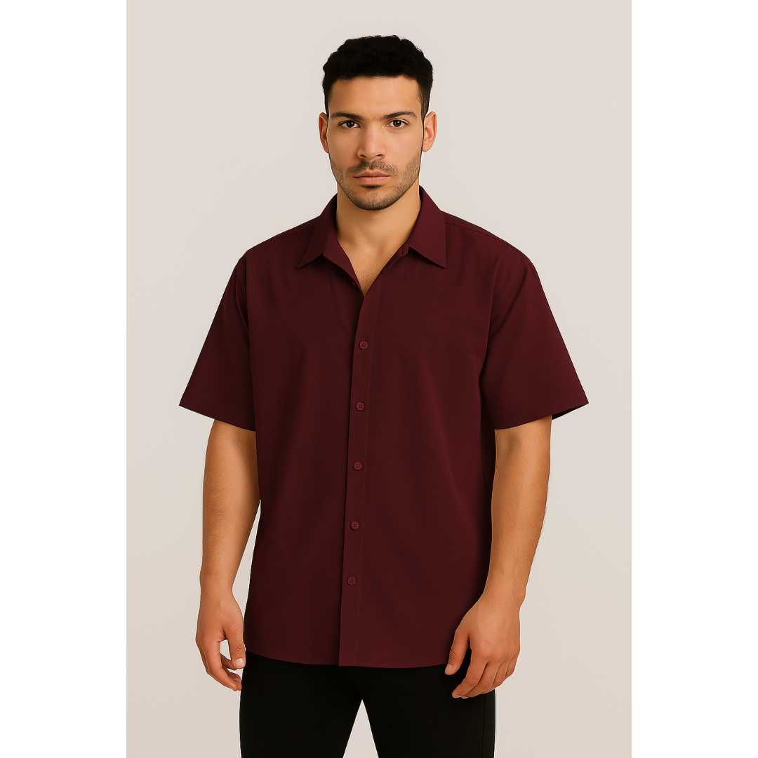 Oversized Maroon Shirt